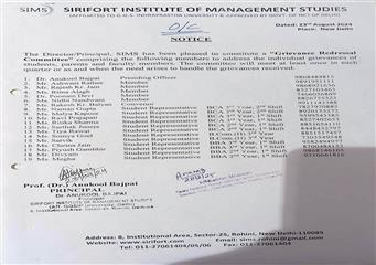 GRIEVANCE REDRESSAL COMMITTEE